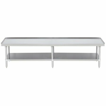 ADVANCE TABCO ES-308 30in x 96in Stainless Steel Equipment Stand with Stainless Steel Undershelf 109ES308